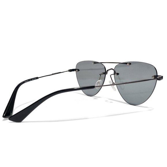 McQ By Alexander McQueen Smoke Dark Grey Black Sunglasses MQ0225SA